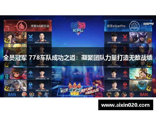 全员冠军 778车队成功之道：凝聚团队力量打造无敌战绩
