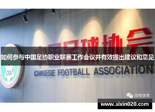 如何参与中国足协职业联赛工作会议并有效提出建议和意见